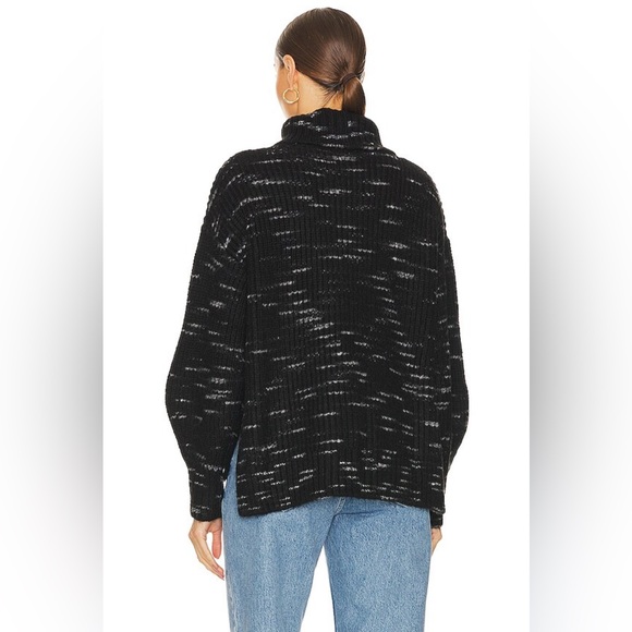 Varley Marlena Knit Sweater in Black/ Snow White Size XL - Picture 11 of 16